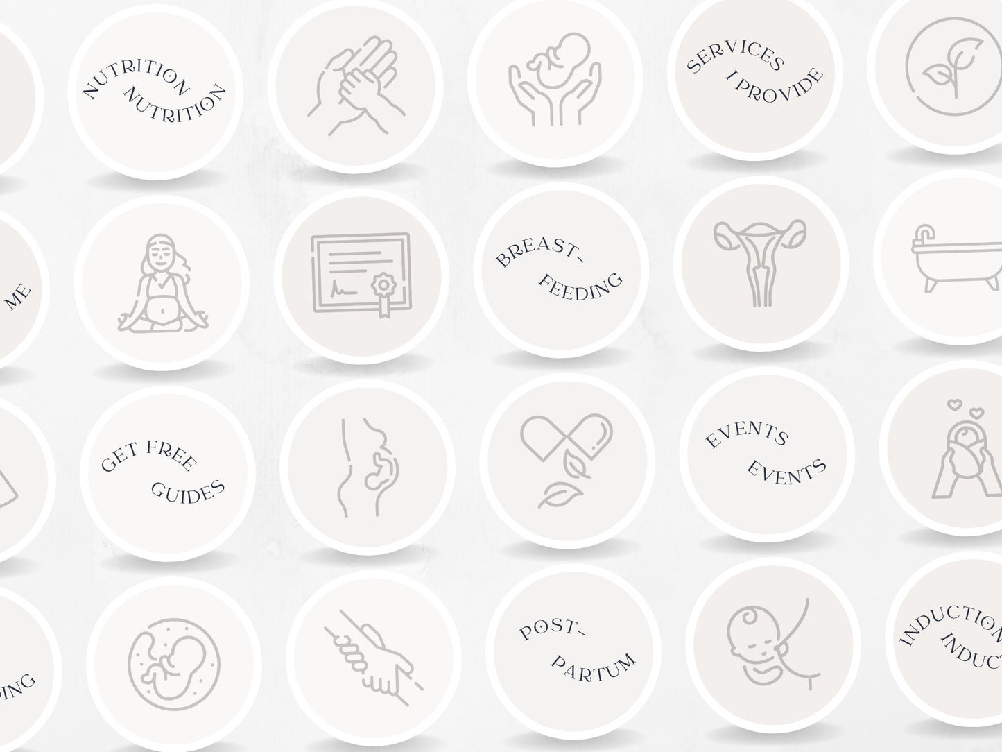 75 Doula Story Highlight Cover Templates