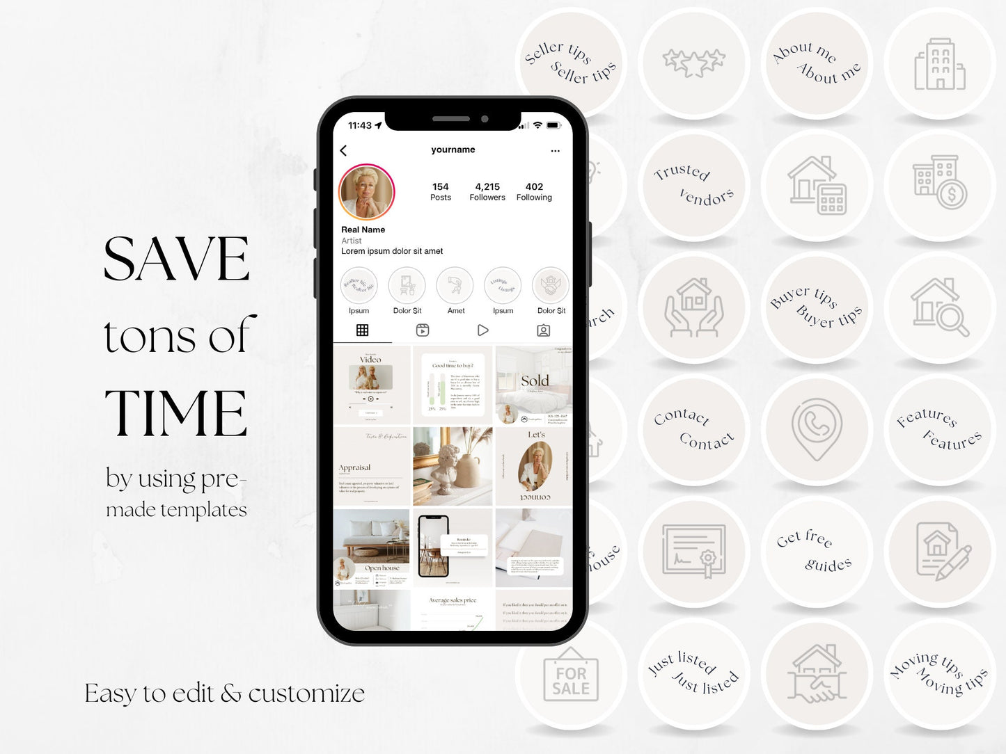 70 Real Estate Story Highlight Cover Templates