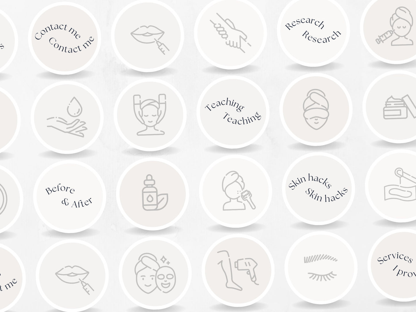 80 Esthetician Story Highlight Covers