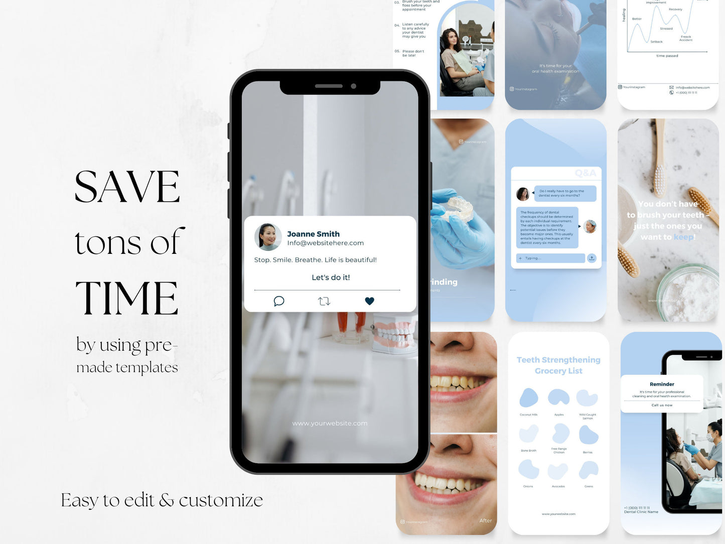 60 Dental Story Templates