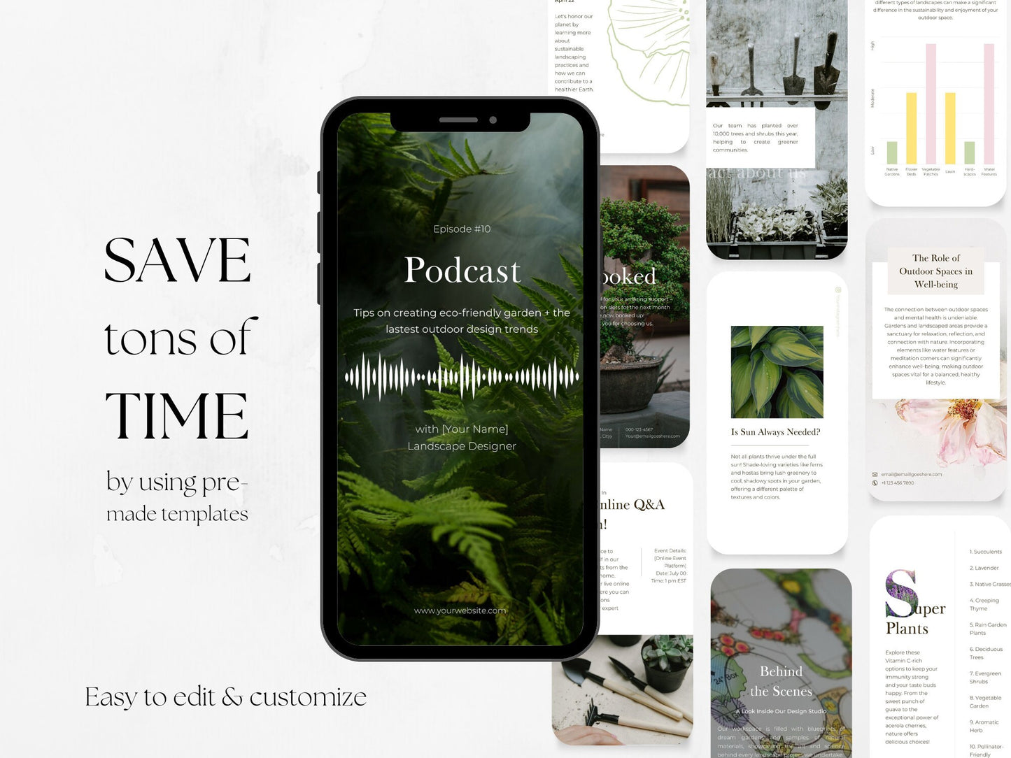 100 Gardening or Landscaping Story Templates
