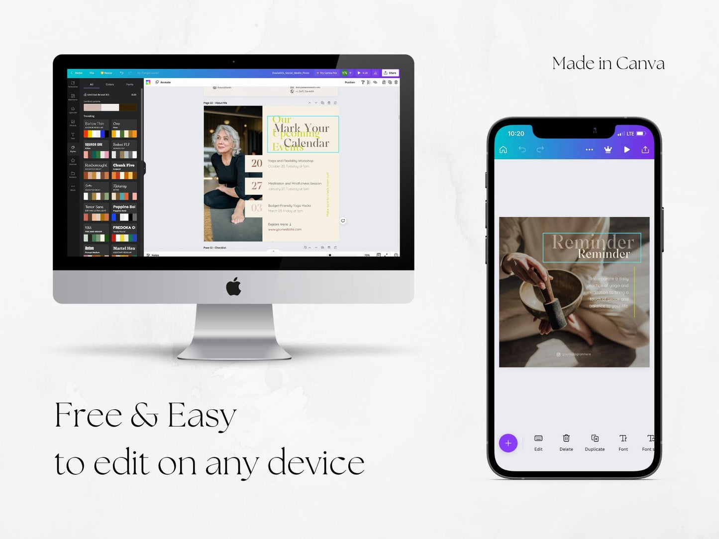 300 Yoga Bundle: Post, Story, and Highlight Cover Templates