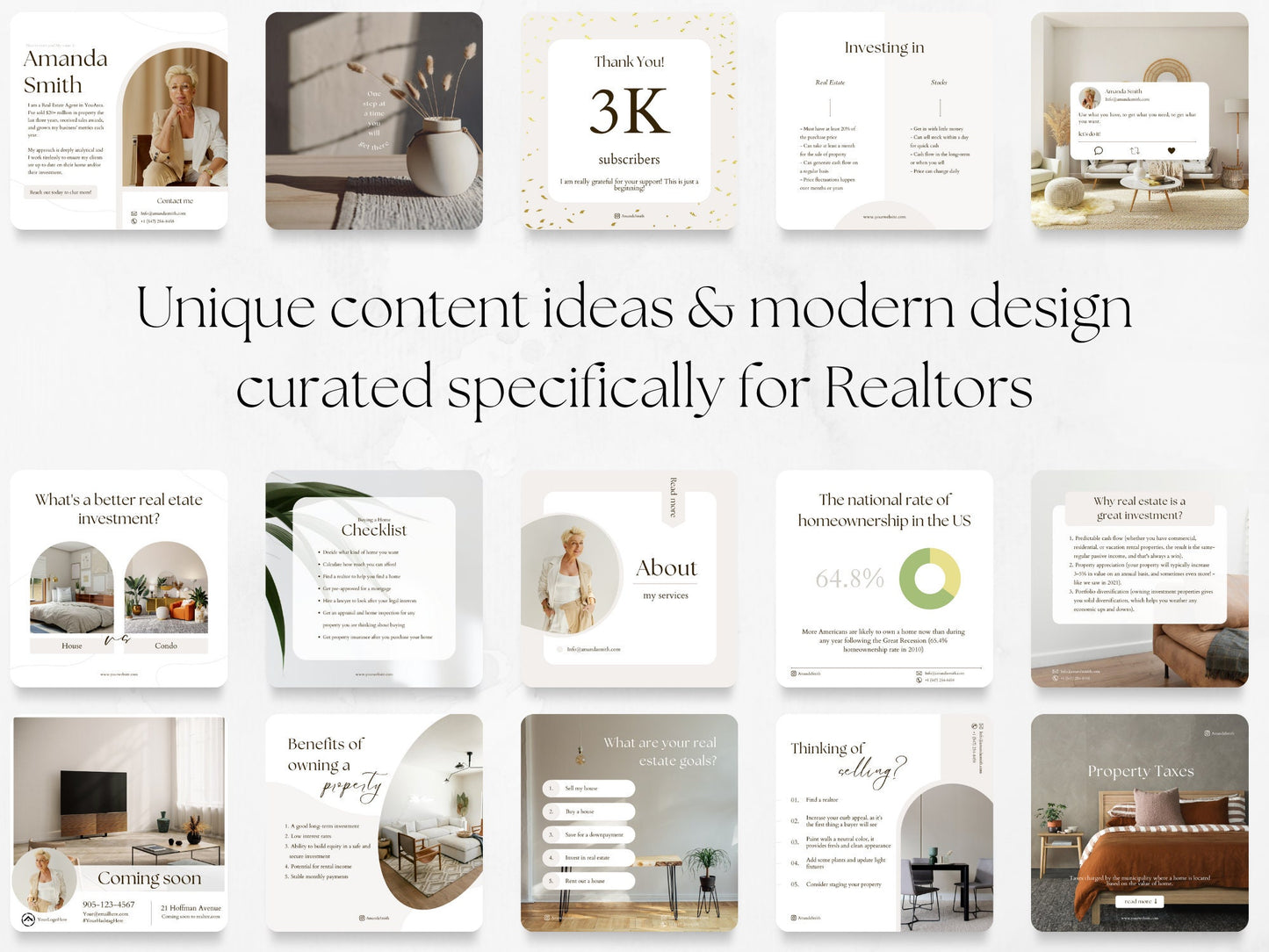 70 Real Estate Post Templates