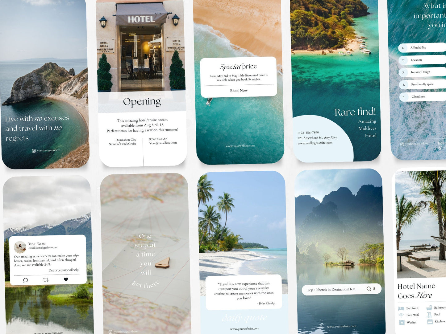 70 Travel Story Templates