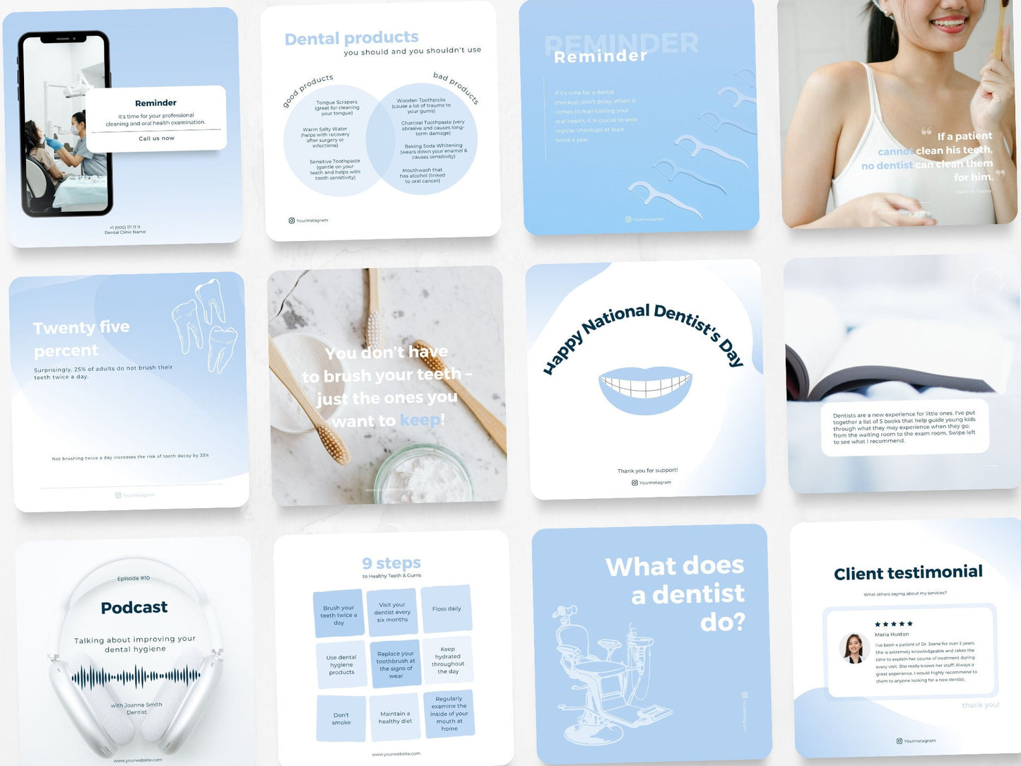 60 Dental Post Templates