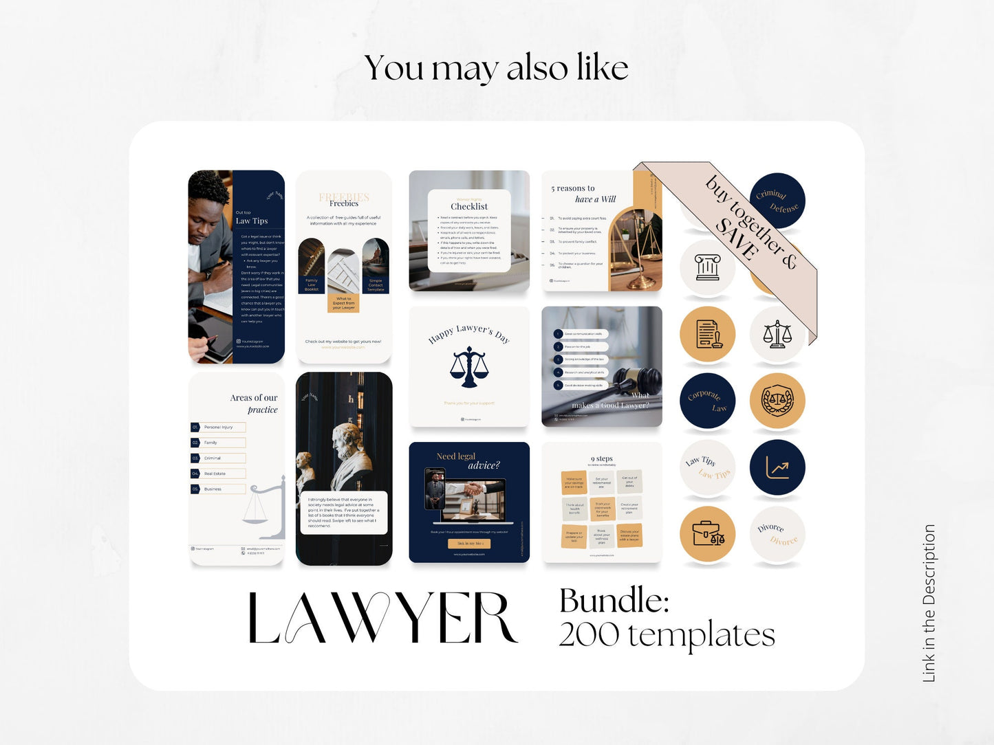 80 Lawyer Story Highlight Cover Templates