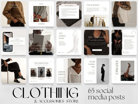 65 Fashion Post Templates made in free Canva for Social Media