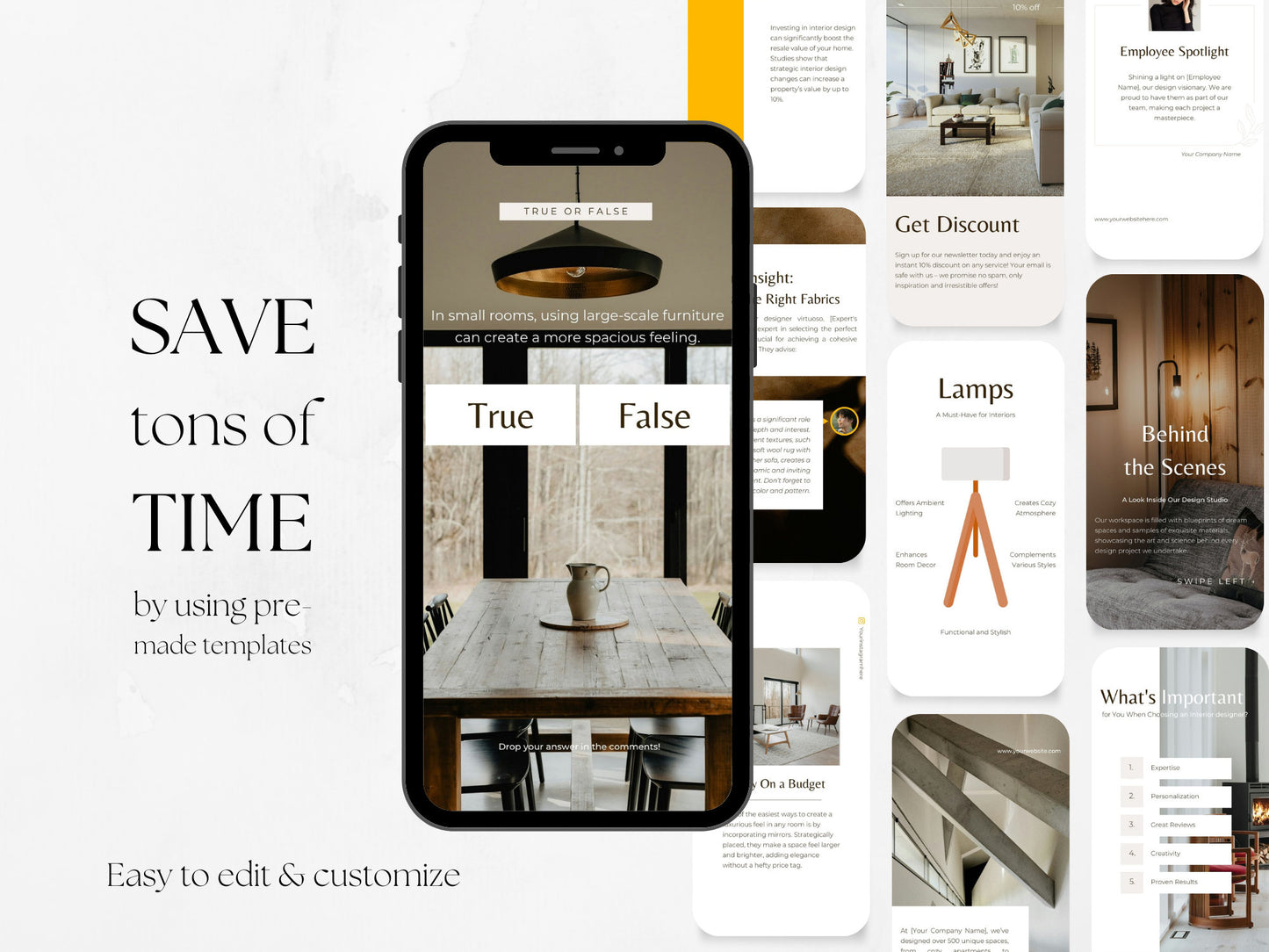 100 Interior Design Story Templates