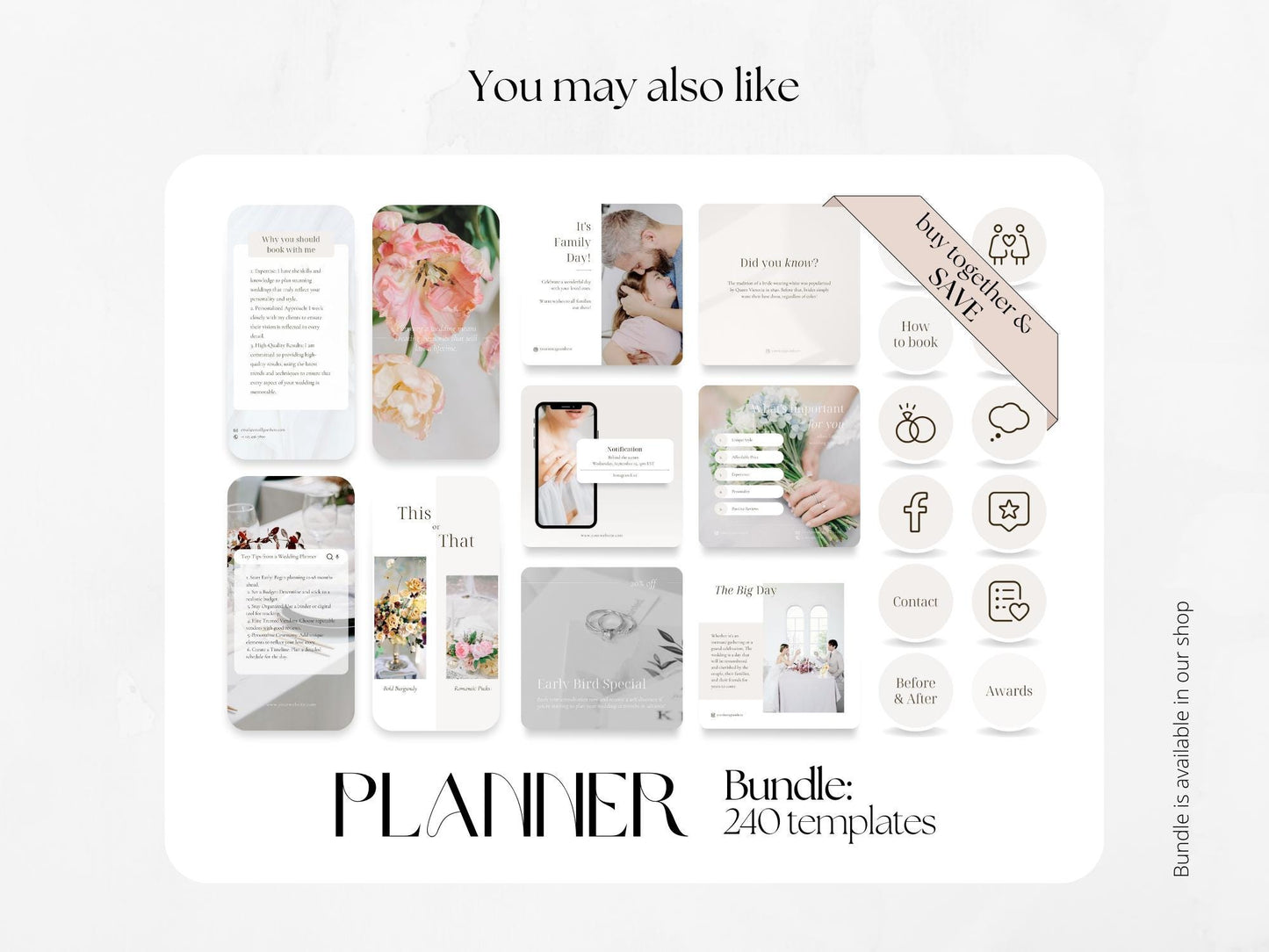 70 Wedding Planner Post Templates