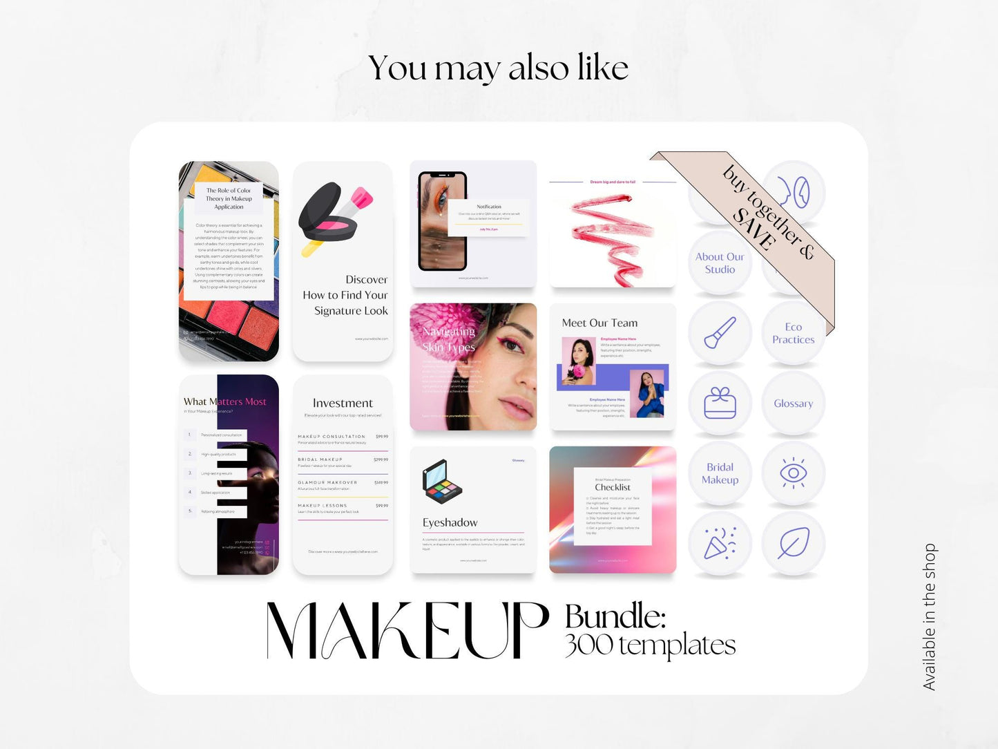 100 Colourful MakeUp Post Templates