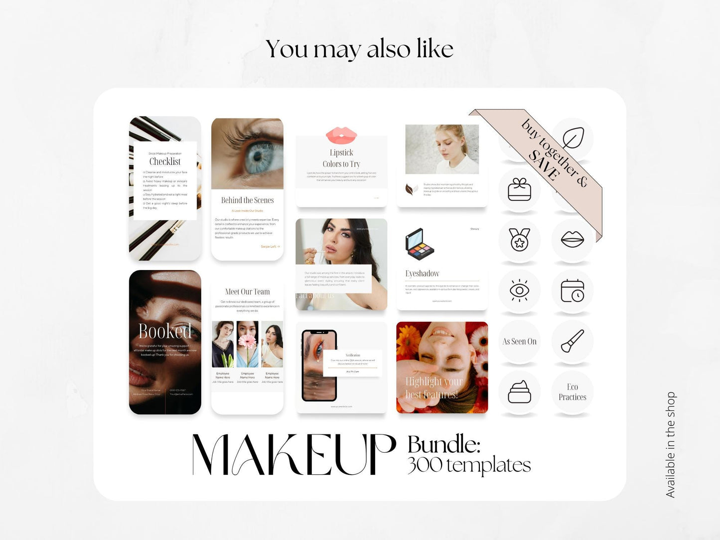 100 Beige Make Up Post Templates